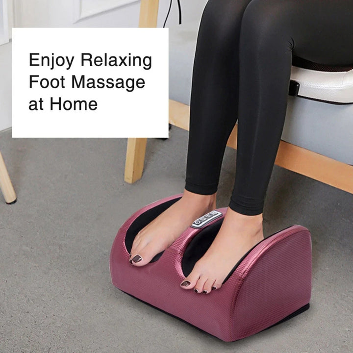 Electric Shiatsu Foot Massager - Deep Tissue Kneading + Heat Therapy