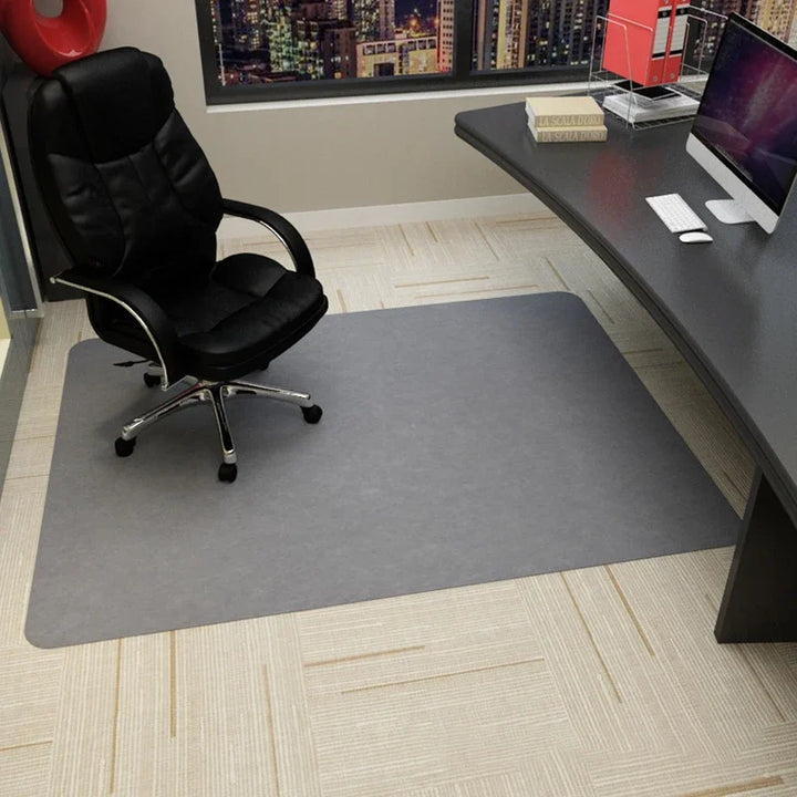 Anti-Slip Rolling Chair Mat 35”x47” (90x120cm) – Waterproof Office & Gaming Floor Protector Rug (Stripe Design)