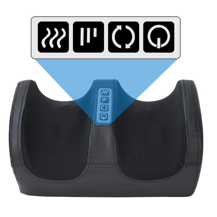 Electric Shiatsu Foot Massager - Deep Tissue Kneading + Heat Therapy