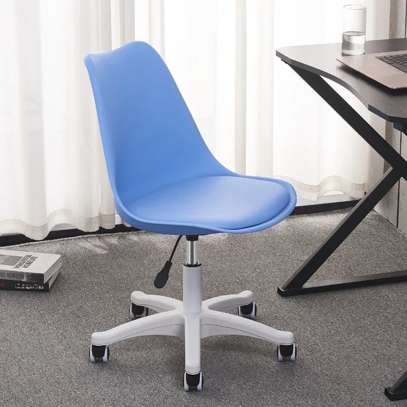 Ergonomic Swivel Desk Chair – Adjustable Office & Study Chair with Lumbar Support, Modern Compact Design for Home, Dorm & Workspace