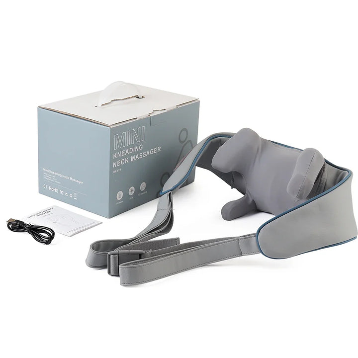 Foreverlily Wireless Neck & Back Massager - Heat + Shiatsu Kneading Shawl