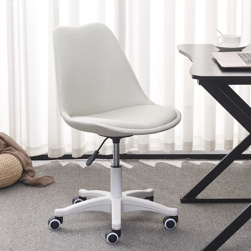Ergonomic Swivel Desk Chair – Adjustable Office & Study Chair with Lumbar Support, Modern Compact Design for Home, Dorm & Workspace