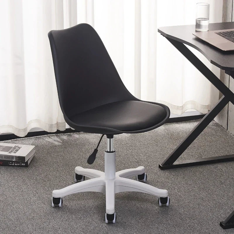 Ergonomic Swivel Desk Chair – Adjustable Office & Study Chair with Lumbar Support, Modern Compact Design for Home, Dorm & Workspace