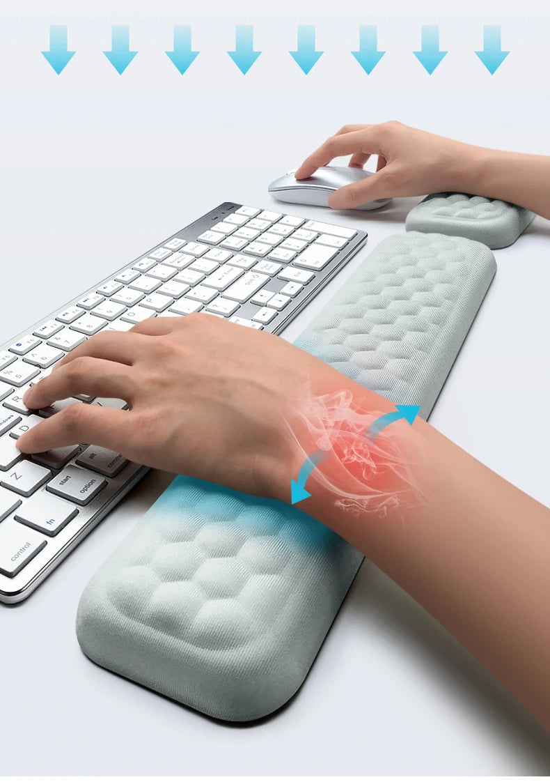 Ergonomic Memory Foam Wrist Rest for Keyboard & Mouse – Office Use