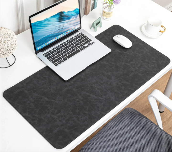 Waterproof PU Leather Desk Pad | Large Non-Slip Mouse Pad & Desk Protector