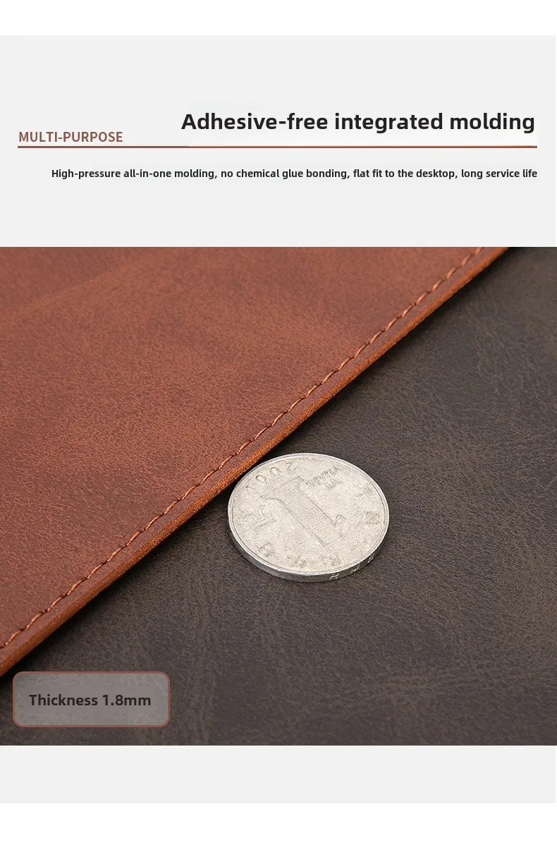 Waterproof PU Leather Desk Pad | Large Non-Slip Mouse Pad & Desk Protector