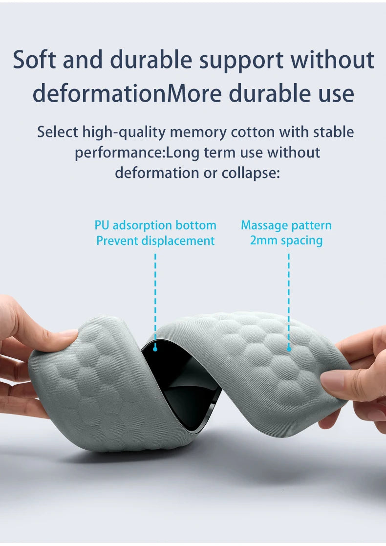 Ergonomic Memory Foam Keyboard & Mouse Wrist Rest Pad Set – Comfort Support for Office, Gaming & Laptop Use