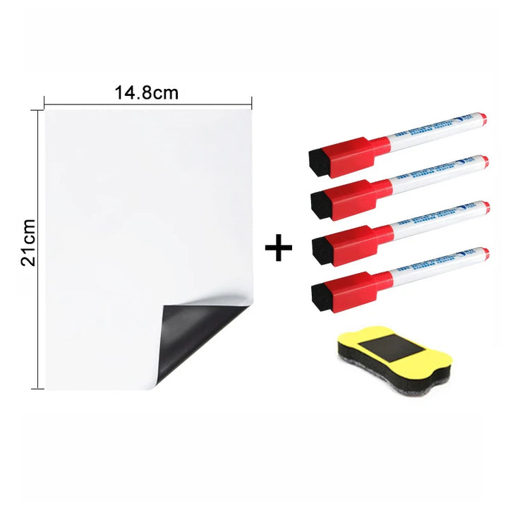 A5 Magnetic Dry Erase Whiteboard – Fridge Memo Pad