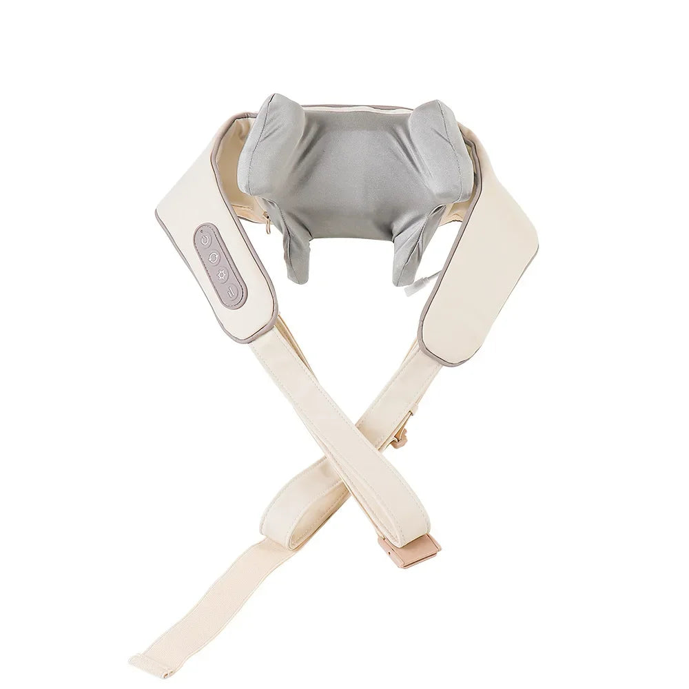 Foreverlily Wireless Neck & Back Massager - Heat + Shiatsu Kneading Shawl
