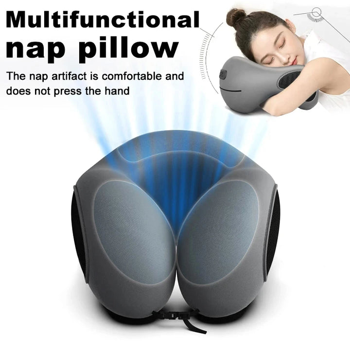 U-Shaped Memory Foam Neck Pillow | Support & Comfort for Work, Travel & Rest