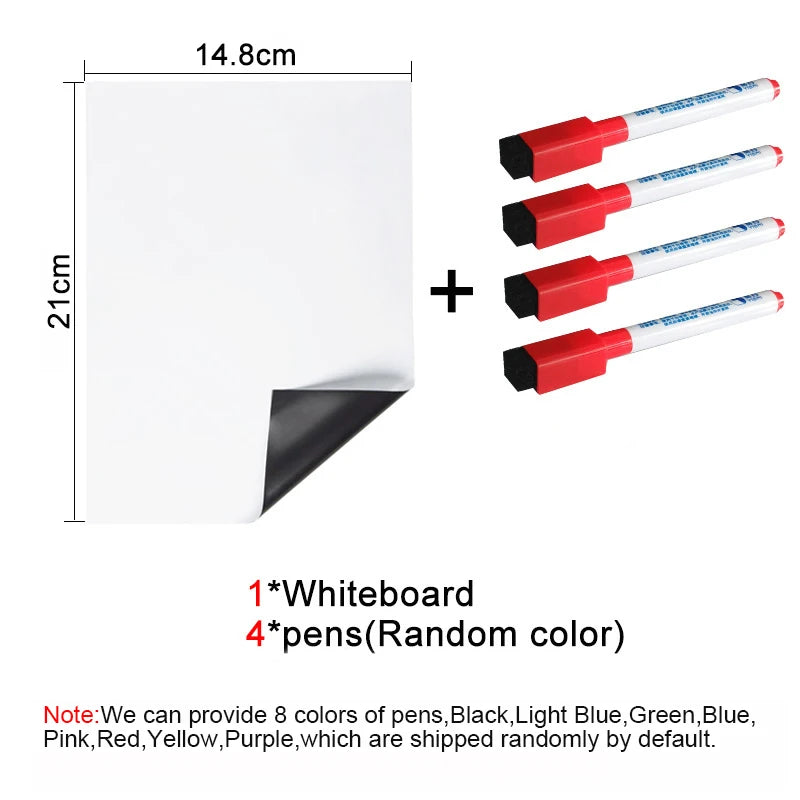 A5 Magnetic Dry Erase Whiteboard – Fridge Memo Pad