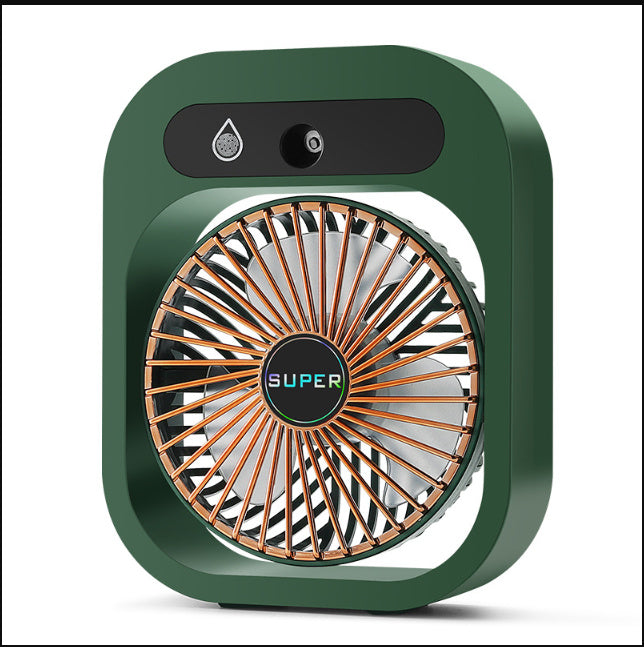 2-in-1 USB Misting Fan & Humidifier | Portable Air Cooler with 3 Wind Speeds  Stay Cool & Refreshed Anywhere
