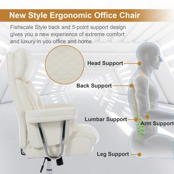 Premium White Executive Office Chair